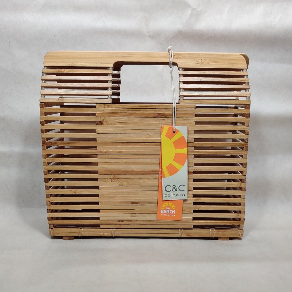 C&C California Beach Collection Bamboo Purse/Bag - Perfect for Summer!